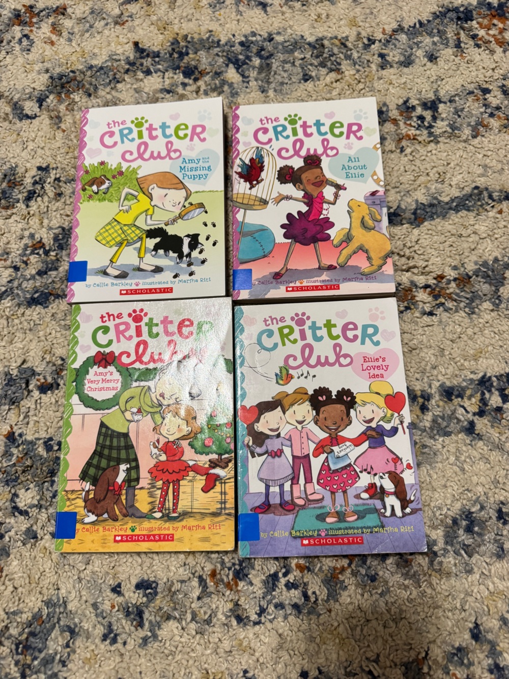 Scholastic The Critter Club Book Set - Pink, Purple, Green, Blue